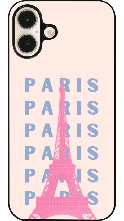 Coque iPhone 16 Plus - Paris Pink Print