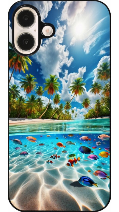 Coque iPhone 16 Plus - Plage Paradis