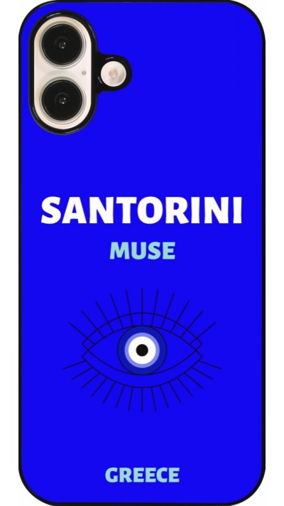 Coque iPhone 16 Plus - Pop Summer Destination Santorini