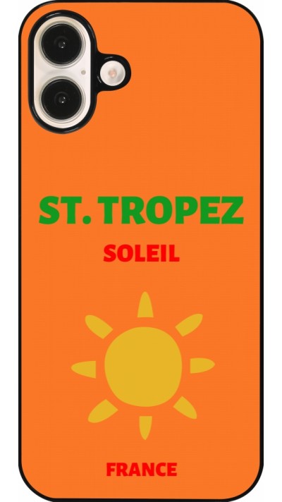 Coque iPhone 16 Plus - Pop Summer Destination St-Tropez