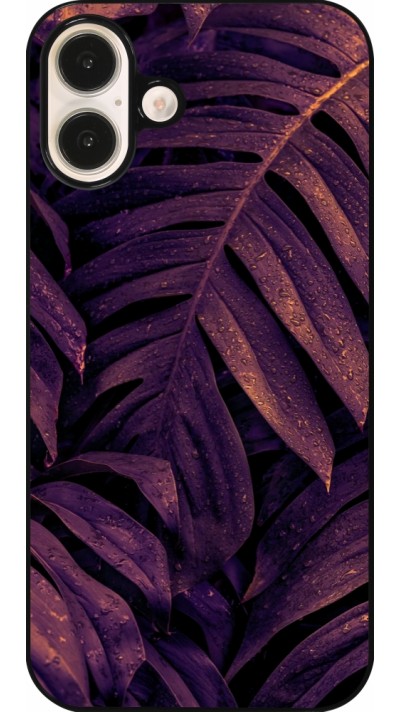 Coque iPhone 16 Plus - Purple Light Leaves