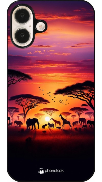 Coque iPhone 16 Plus - Safari sunset wildlife