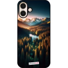 iPhone 16 Plus Case Hülle - Sonnenuntergang Waldsee