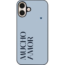 iPhone 16 Plus Case Hülle - Valentine 2024 mucho amor azul