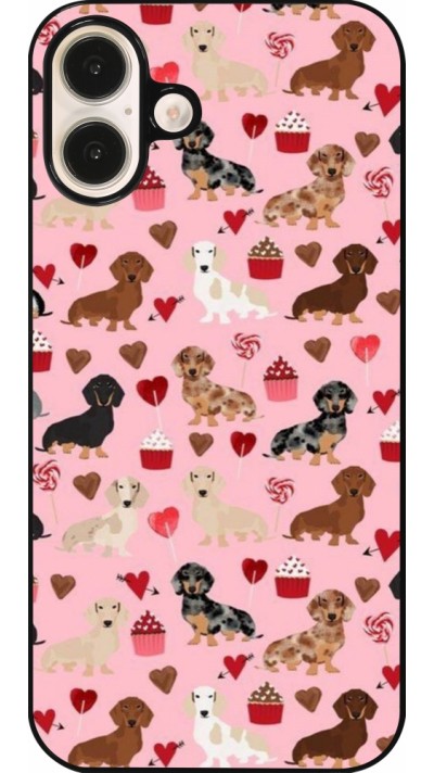 Coque iPhone 16 Plus - Valentine 2024 puppy love