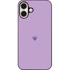 iPhone 16 Plus Case Hülle - Valentine 2023 purpule single heart