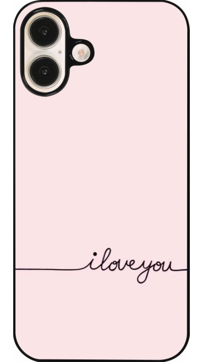 Coque iPhone 16 Plus - Valentine 2023 i love you writing