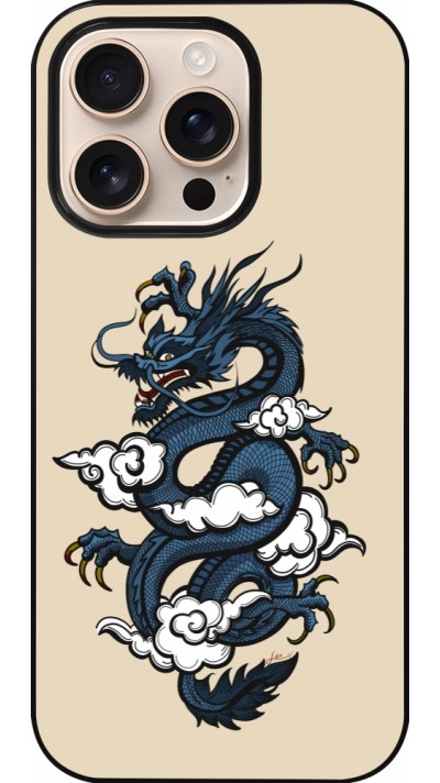 Coque iPhone 16 Pro - Blue Dragon Tattoo