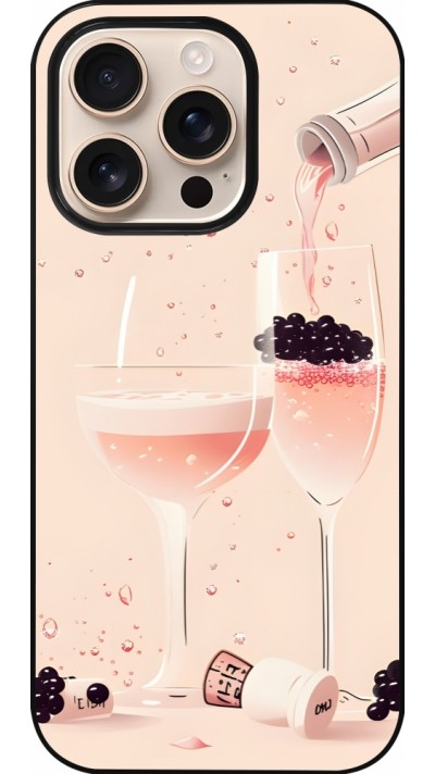 Coque iPhone 16 Pro - Champagne Pouring Pink