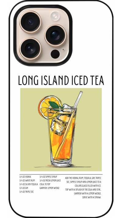 Coque iPhone 16 Pro - Cocktail recette Long Island Ice Tea