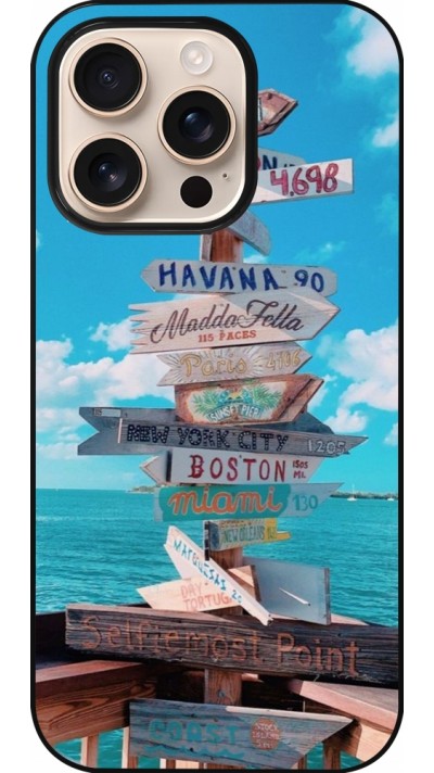 Coque iPhone 16 Pro - Cool Cities Directions