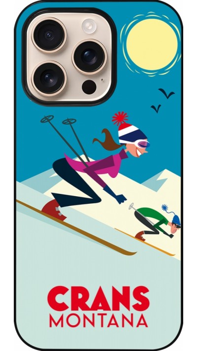 Coque iPhone 16 Pro - Crans-Montana Ski Downhill