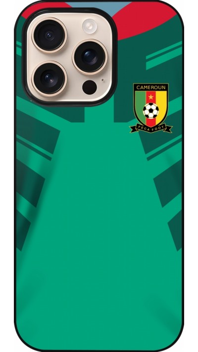 Coque iPhone 16 Pro - Maillot de football Cameroun 2022 personnalisable