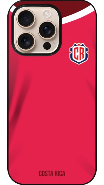 Coque iPhone 16 Pro - Maillot de football Costa Rica 2022 personnalisable