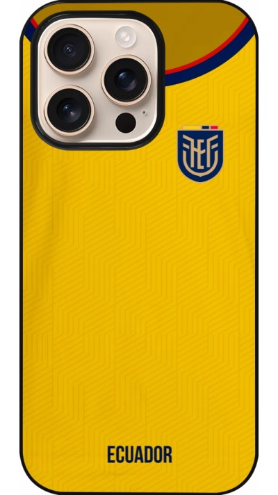 Coque iPhone 16 Pro - Maillot de football Equateur 2022