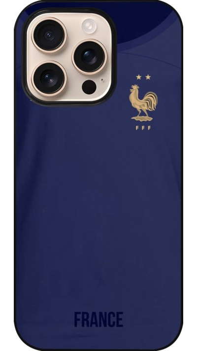 Coque iPhone 16 Pro - Maillot de football France 2022 personnalisable