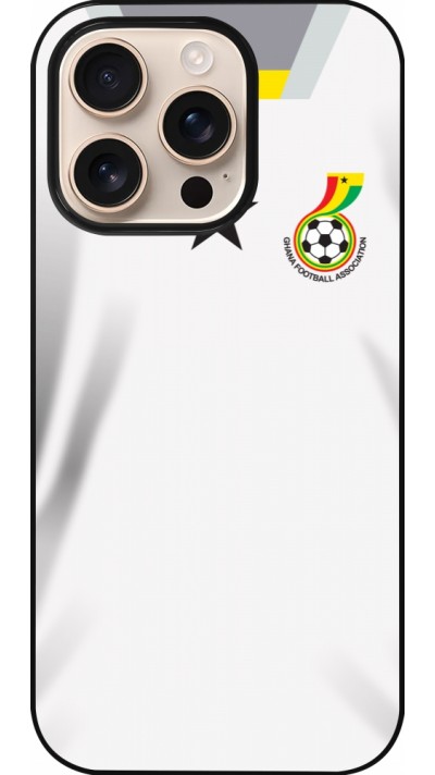 Coque iPhone 16 Pro - Maillot de football Ghana 2022 personnalisable