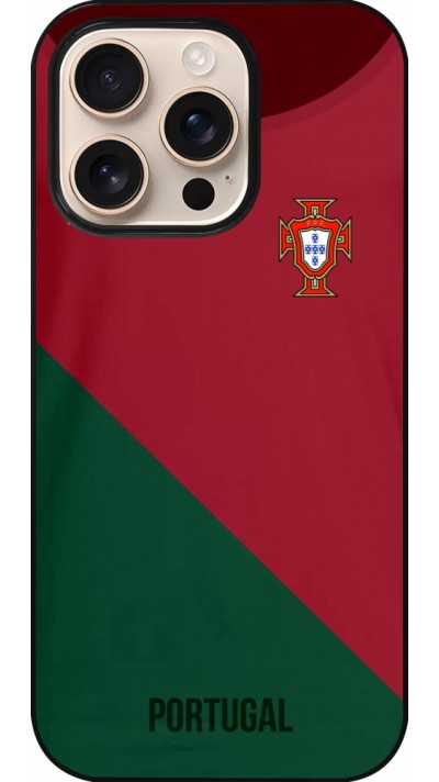 Coque iPhone 16 Pro - Maillot de football Portugal 2022