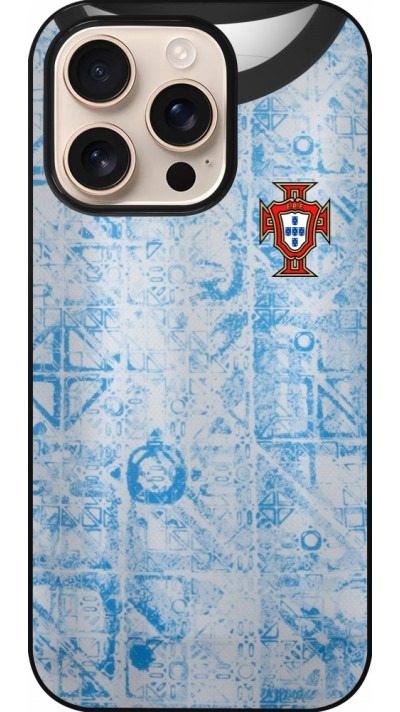 Coque iPhone 16 Pro - Maillot de football Portugal Extérieur personnalisable