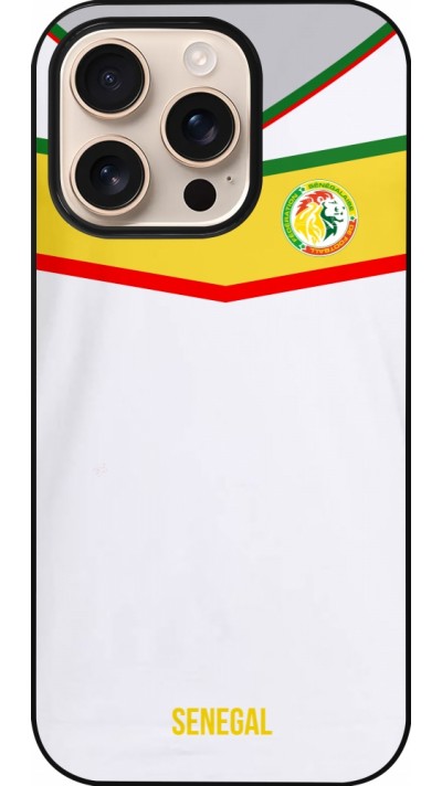 Coque iPhone 16 Pro - Maillot de football Senegal 2022 personnalisable