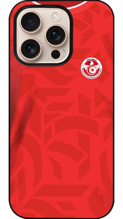 Coque iPhone 16 Pro - Maillot de football Tunisie 2022 personnalisable