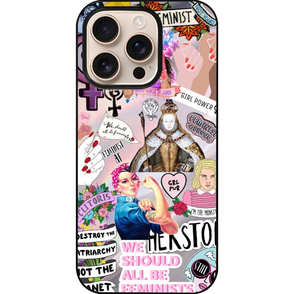 Coque iPhone 16 Pro - Girl Power Collage