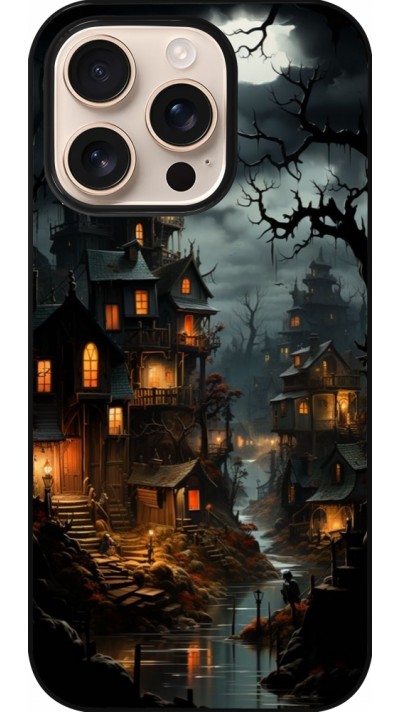 Coque iPhone 16 Pro - Halloween 2024 scary town