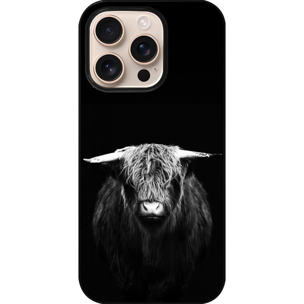 Coque iPhone 16 Pro - Highland calf black