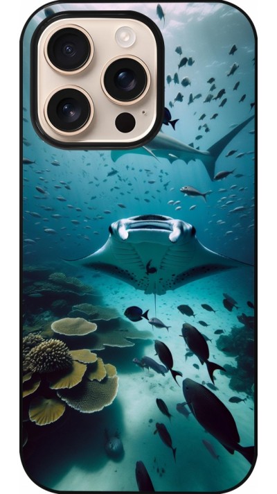 Coque iPhone 16 Pro - Manta Lagon Nettoyage