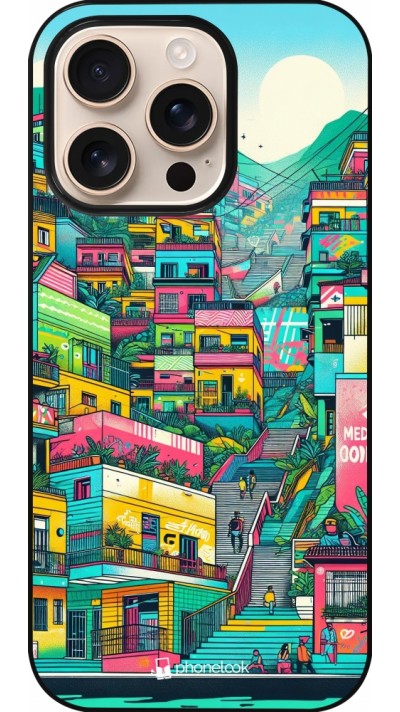 Coque iPhone 16 Pro - Medellin Comuna 13 Art