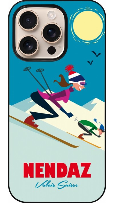 Coque iPhone 16 Pro - Nendaz Ski Downhill