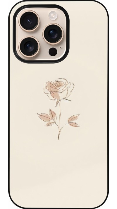 Coque iPhone 16 Pro - Sable Rose Minimaliste