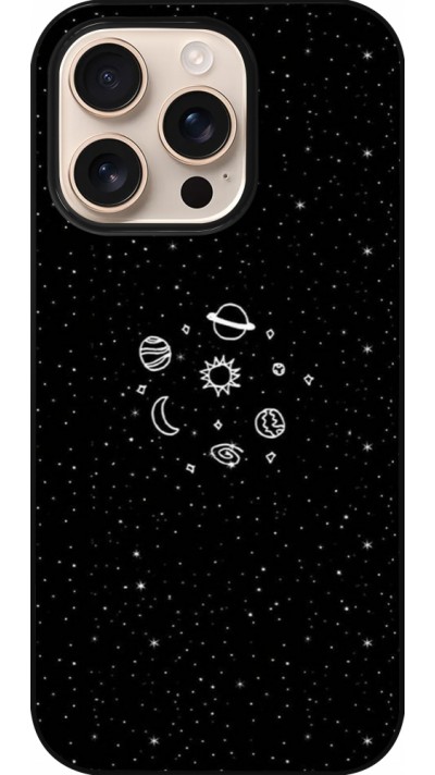 Coque iPhone 16 Pro - Space Doodle