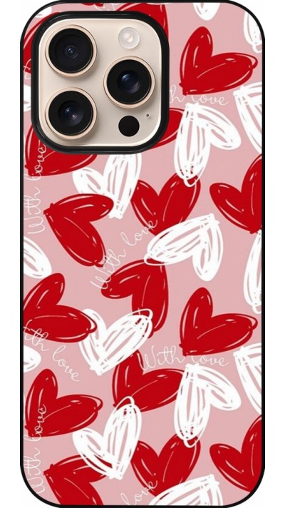 Coque iPhone 16 Pro - Valentine 2024 with love heart