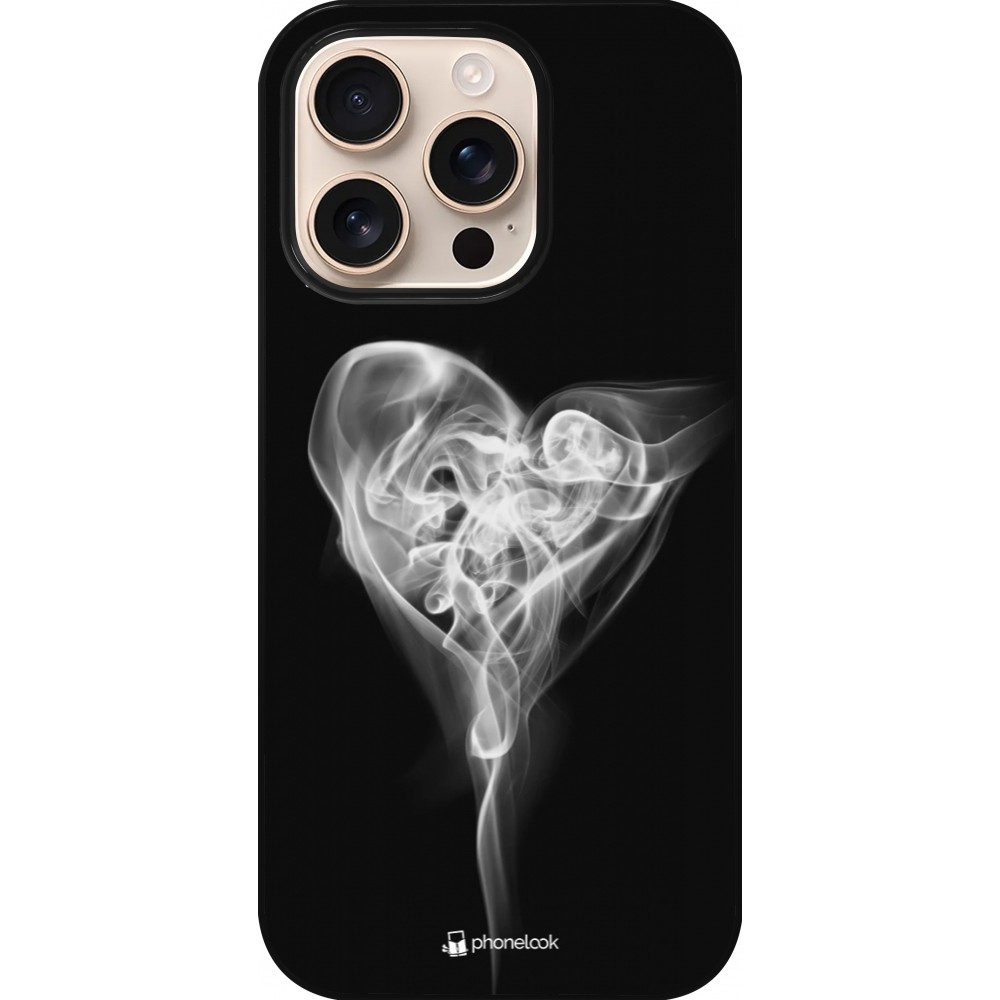 Coque iPhone 16 Pro - Valentine 2022 Black Smoke