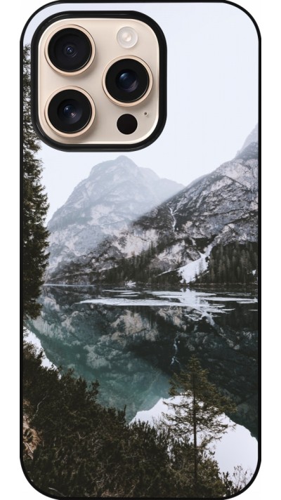 Coque iPhone 16 Pro - Winter 22 snowy mountain and lake