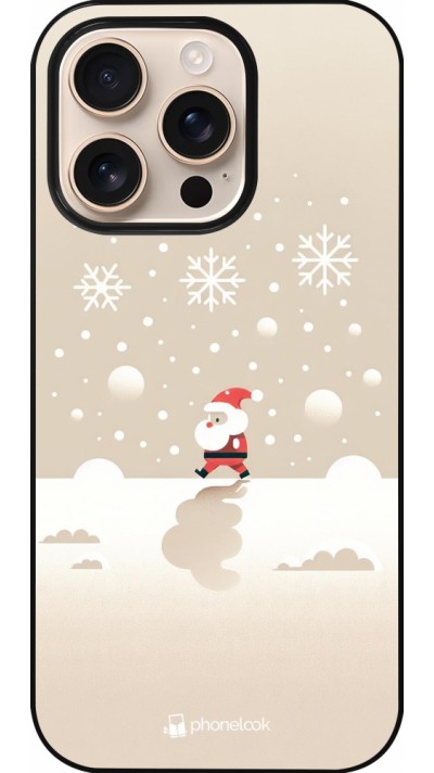 Coque iPhone 16 Pro - Noël 2023 Minimalist Santa