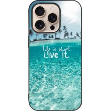 iPhone 16 Pro Case Hülle - Silikon schwarz Summer 18 24