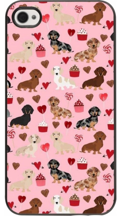 Coque iPhone 4/4s - Valentine 2024 puppy love