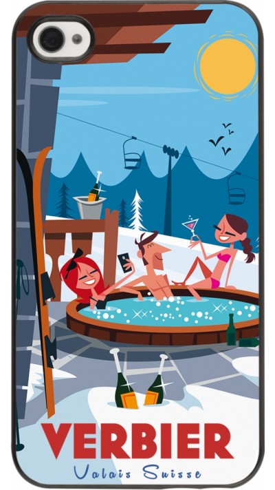 Coque iPhone 4/4s - Verbier Mountain Jacuzzi