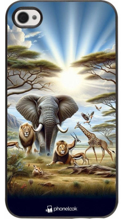 Coque iPhone 4/4s - Vie sauvage africaine