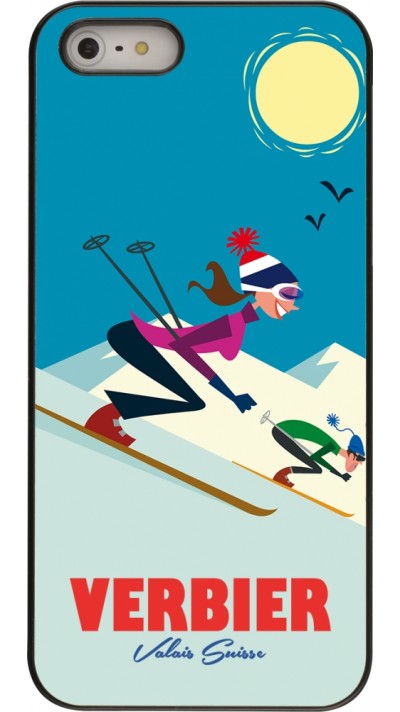 Coque iPhone 5/5s / SE (2016) - Verbier Ski Downhill