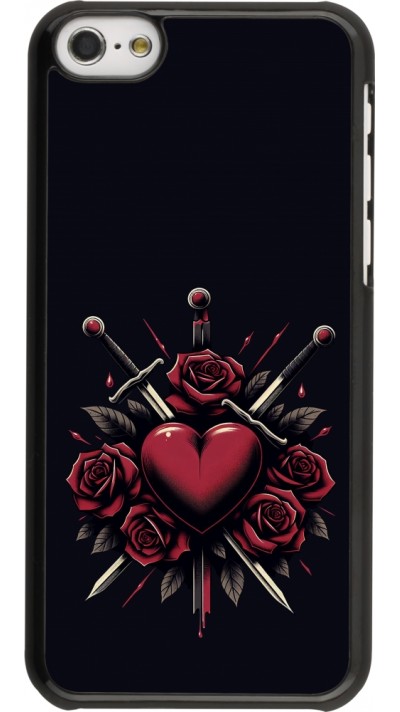 iPhone 5c Case Hülle - Valentine 2024 gothic love