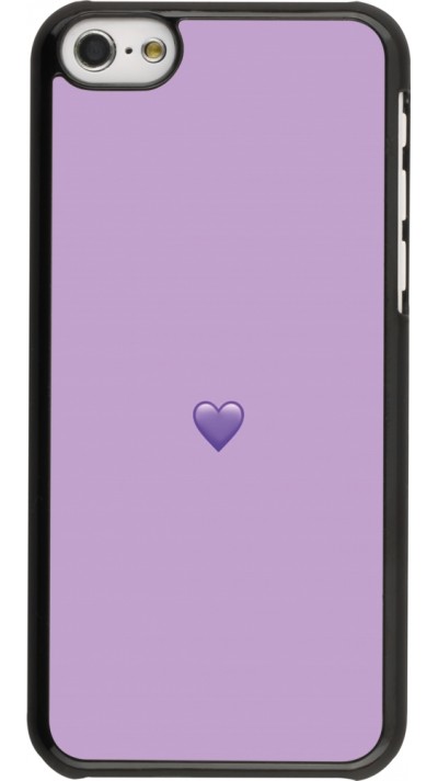 iPhone 5c Case Hülle - Valentine 2023 purpule single heart