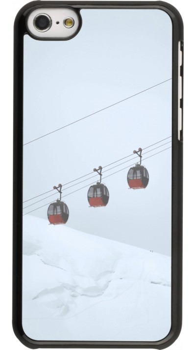 iPhone 5c Case Hülle - Winter 22 ski lift