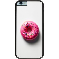 Coque iPhone 6/6s - Weißer Hintergrund, pinker Donut