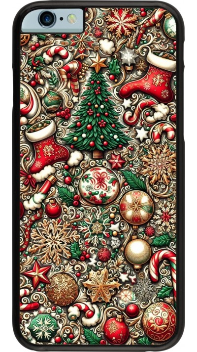 iPhone 6/6s Case Hülle - Weihnachten 2023 Mikromuster