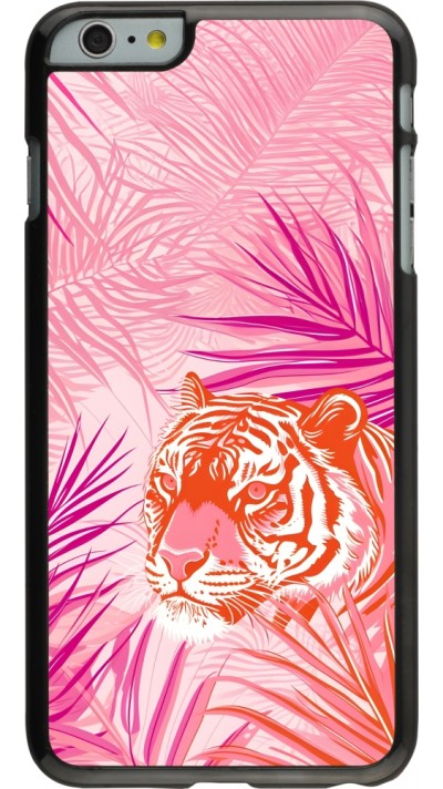 Coque iPhone 6 Plus / 6s Plus - Tigre palmiers roses