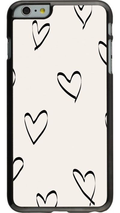 Coque iPhone 6 Plus / 6s Plus - Valentine 2023 minimalist hearts