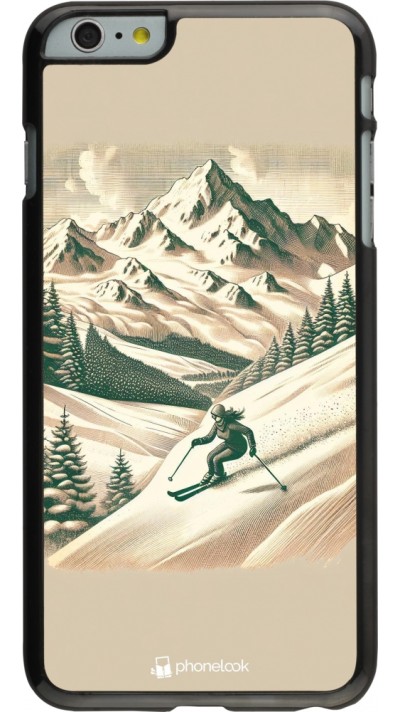 Coque iPhone 6 Plus / 6s Plus - Vintage Ski Mountain